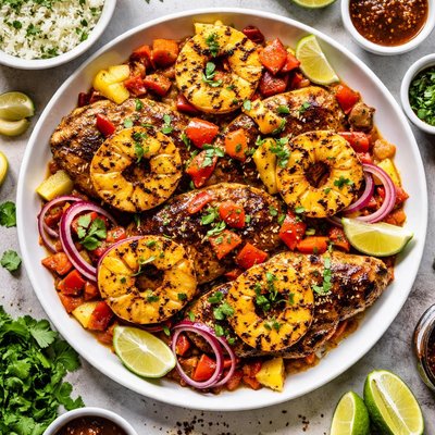 Image of Steak Ale Hawaiian Chicken