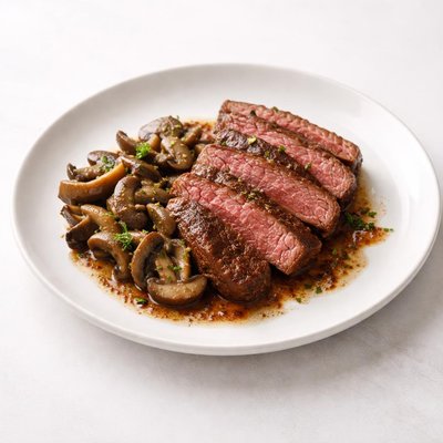 Image of Steak and Drunken Mushrooms