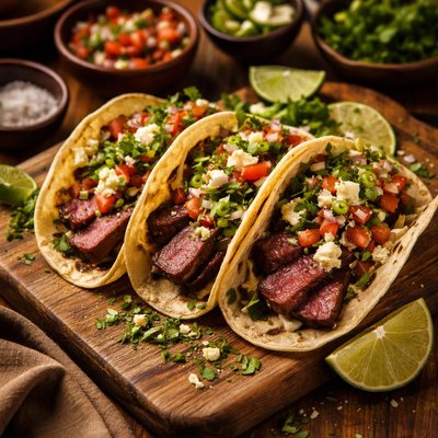 Image of Steak and Herb Tacos