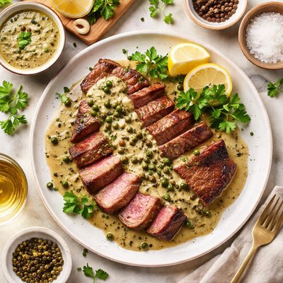 Image of Steak Au Poivre Vert