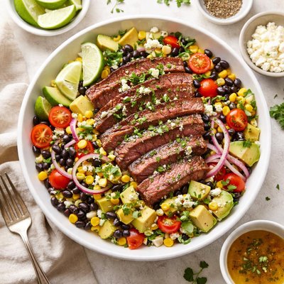 Image of Steak Avocado Bean Salad