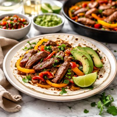 Image of Whole30 Steak Fajitas