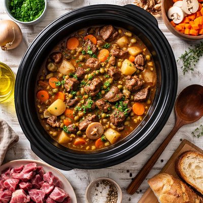 Image of Steak Kidney Stew Crock Pot Slow Cooker