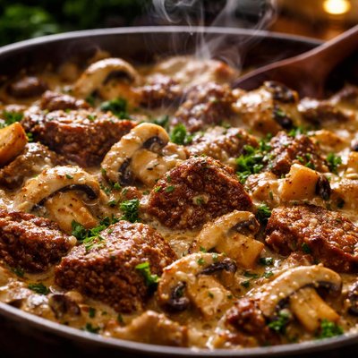 Image of Steak Mushroom Casserole