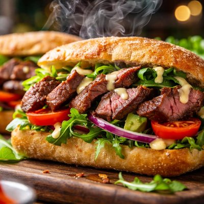 Image of Steak Salad Sandwiches