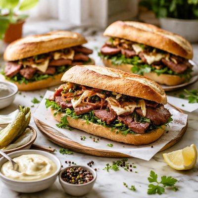 Image of Steak Sandwiches Pioneer Woman