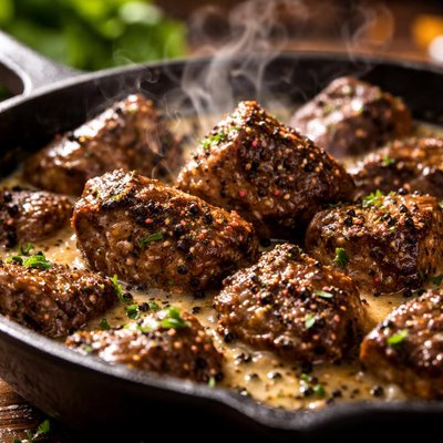Image of Steak Tips Au Poivre