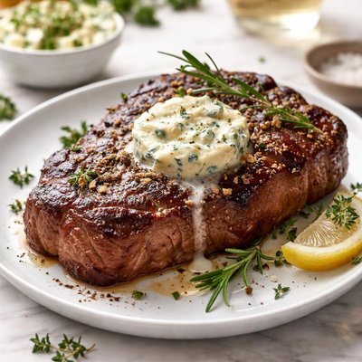Image of Steak with Blue Cheese Butter