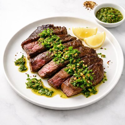 Image of Whole30 Steak with Chimichurri Sauce