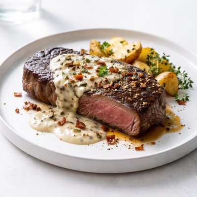 Image of Steak with Country Sauce