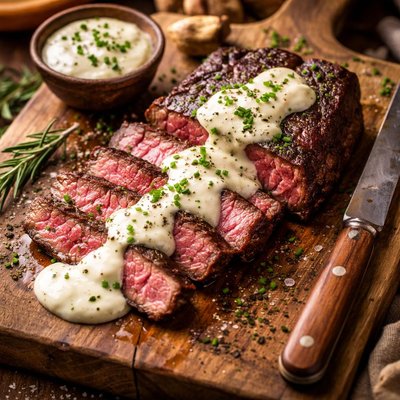 Image of Steak with Horseradish Sauce