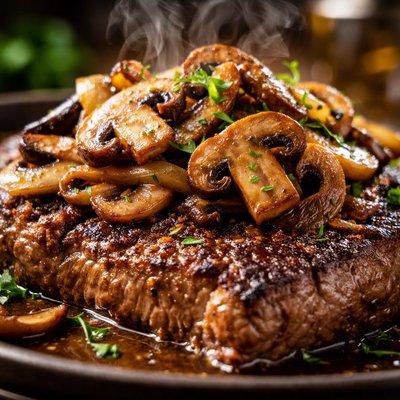 Image of Whole30 Steak with Mushrooms and Onions
