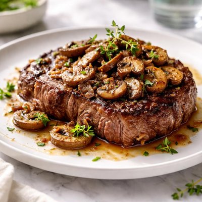 Image of Steak with Sherried Mushrooms