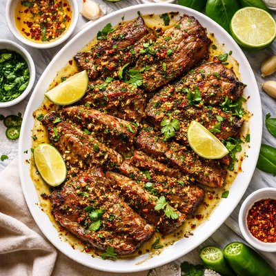 Image of Steaks in Garlic Lime Marinade Palomilla