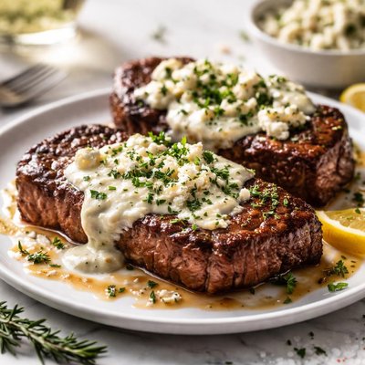 Image of Steaks with Gorgonzola