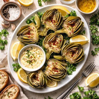 Image of Steamed Artichokes
