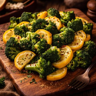 Image of Steamed Broccoli and Squash