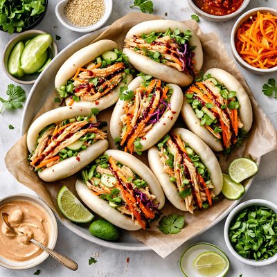 Image of Steamed Chicken Bao Buns