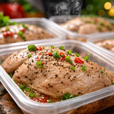 Image of Steamed Chicken Cutlets in Packages