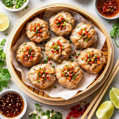 Image of Steamed Chorizo Dim Sims