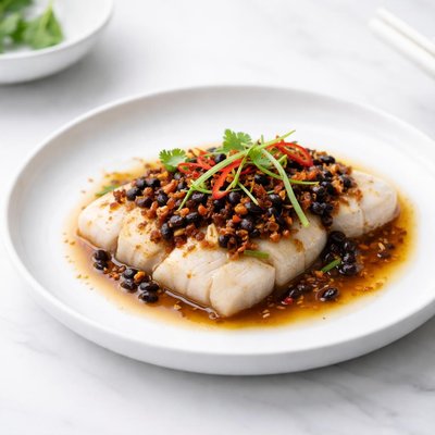 Image of Steamed Fish with Black Bean Sauce