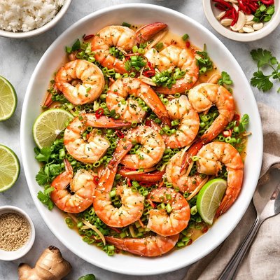 Image of Steamed Ginger Shrimp