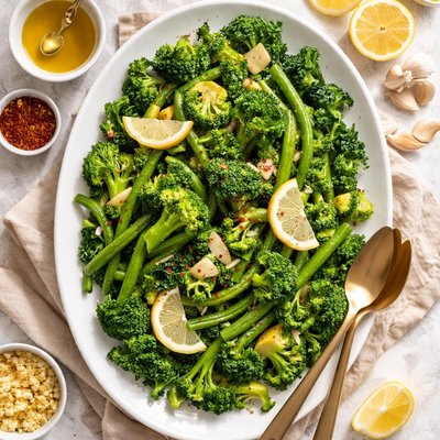 Image of Whole30 Steamed Greens with Lemon and Garlic