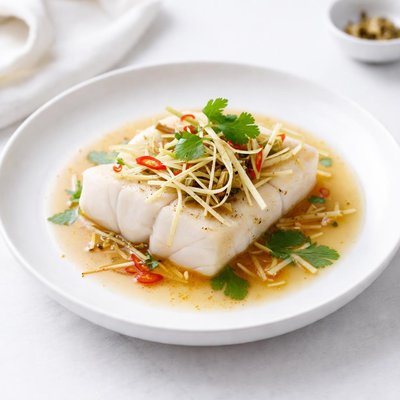 Image of Steamed Halibut with Lemongrass Ginger