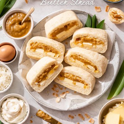 Image of Vegan Steamed Kaya Butter Bread