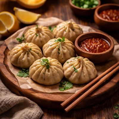 Image of Whole30 Steamed Momos