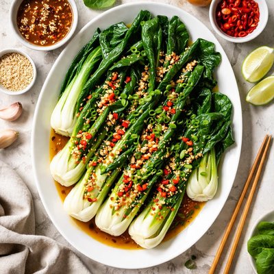 Image of "Col China al vapor vegana"