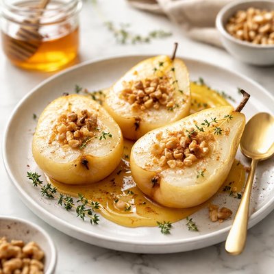 Image of Steamed Pears and Honey