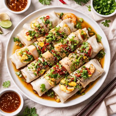 Image of Whole30 Steamed Rice Rolls