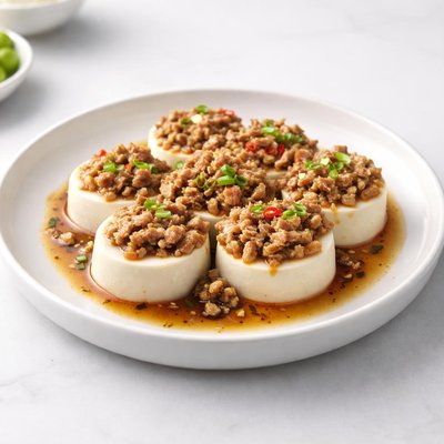 Image of Steamed Tofu with Minced Pork