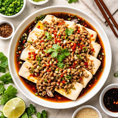 Image of Steamed Tofu with Pork