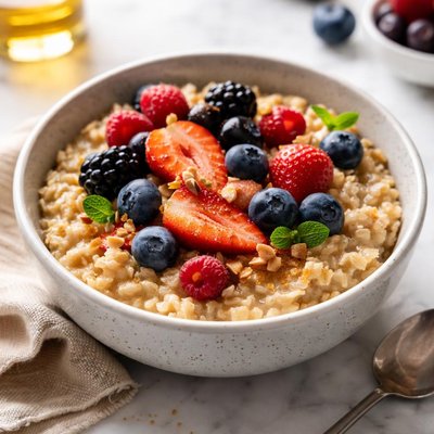 Image of Steel Cut Oatmeal and Berries
