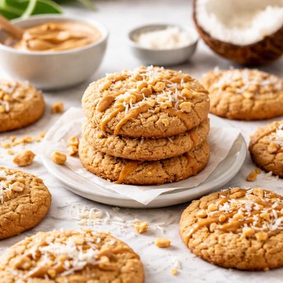 Image of Stevia Coconut Peanut Butter Cookies