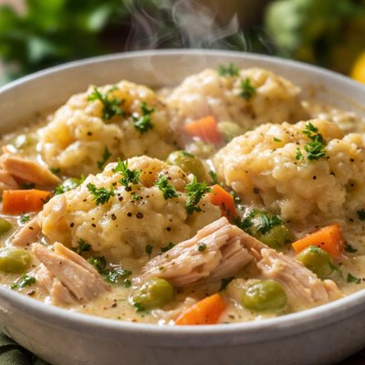 Image of Stewed Chicken and Dumplings
