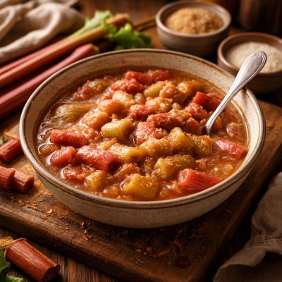 Image of Stewed Rhubarb
