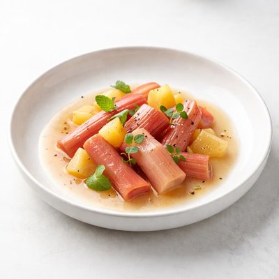 Image of Stewed Rhubarb with Pineapple