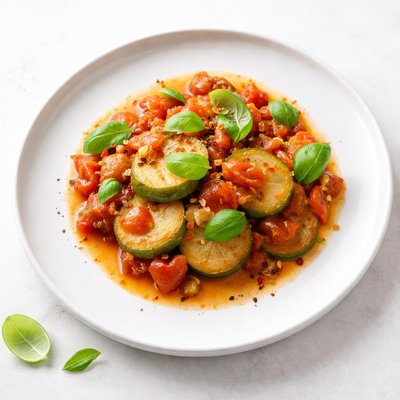 Image of Stewed Tomatoes and Cucuzza