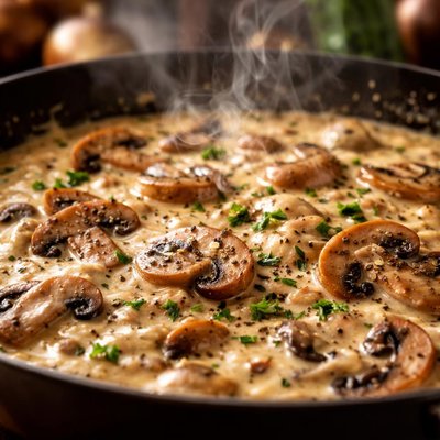Image of Stick to Your Ribs Creamy Mushroom Sauce