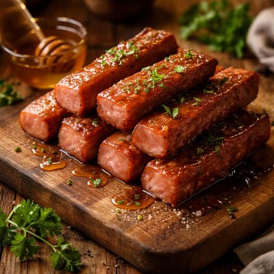 Image of Sticks of Ham with Honey