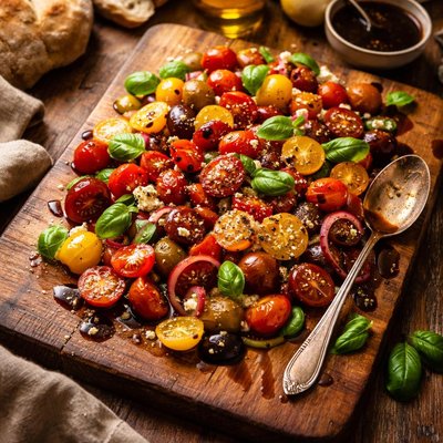 Image of Sticky Balsamic Tomato Salad