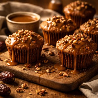 Image of Sticky Date Muffins with Toffee Sauce