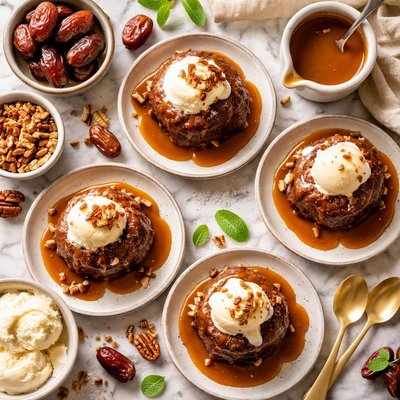 Image of Sticky Date Pudding with Caramel Sauce