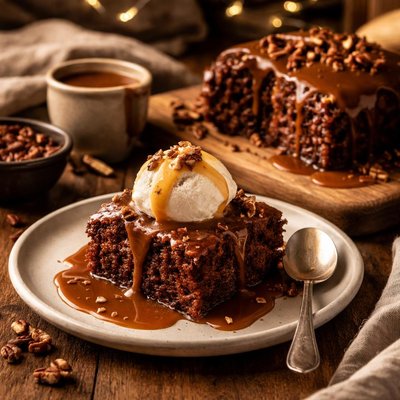 Image of Sticky Date Pudding with Toffee Sauce