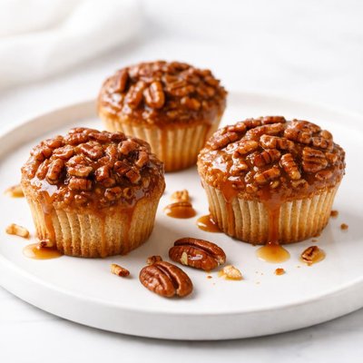 Image of Sticky Pecan Upside Down Cupcakes