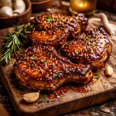 Image of Sticky Pork Chops