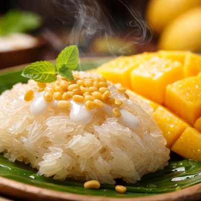 Image of Sticky Rice with Mangoes